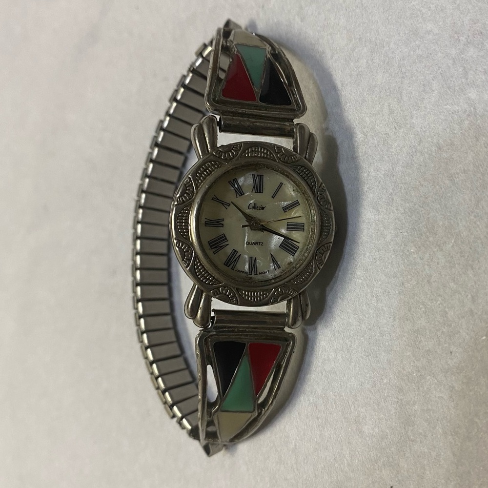 Vintage Collezio Women’s Quartz Watch Multi Color Enamel Band Japan